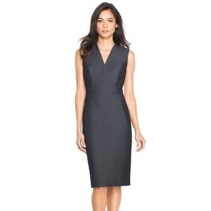 White house black market denim sheath dress